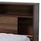 Baxton Studio Tristan Wood 1-Drawer Queen Size Platform Storage Bed with Shelves 164-10746 - alternate 9